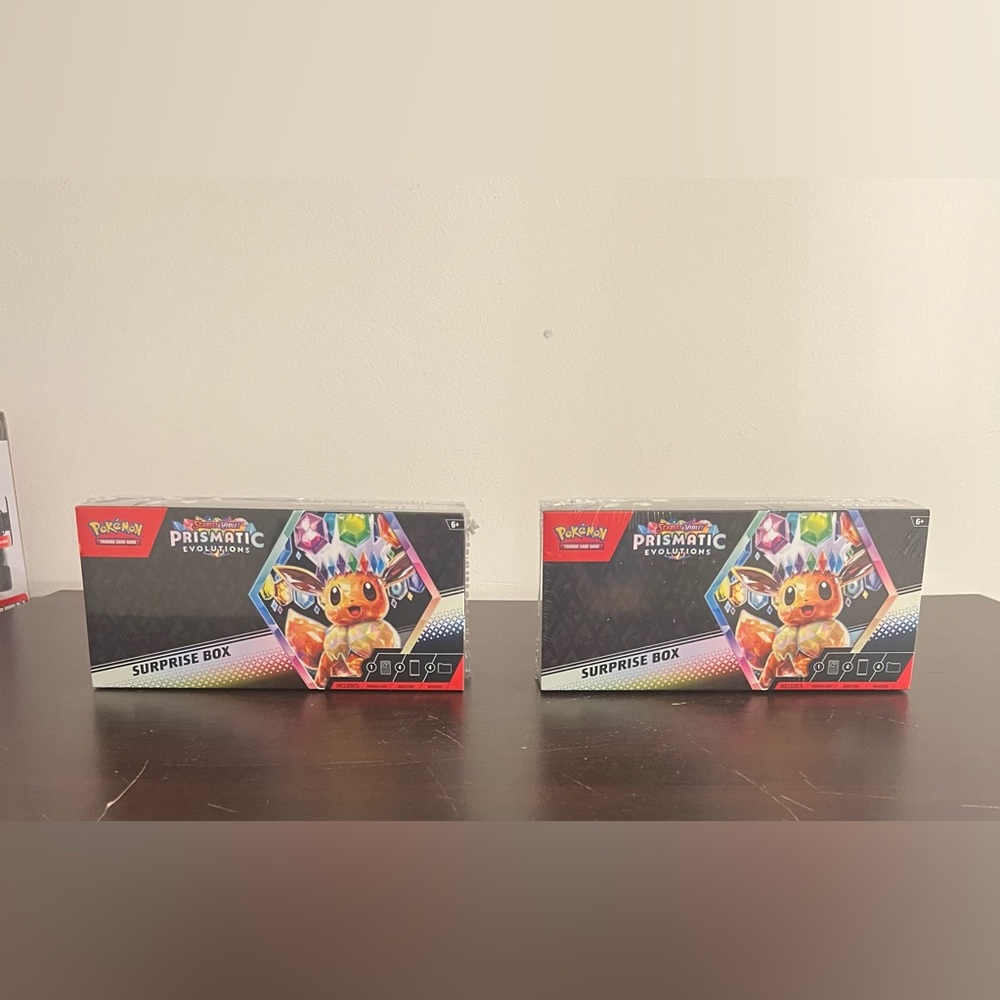 Pokémon Prismatic Surprised Box Brand New Sealed set of 2 $125 Or Best Offer!